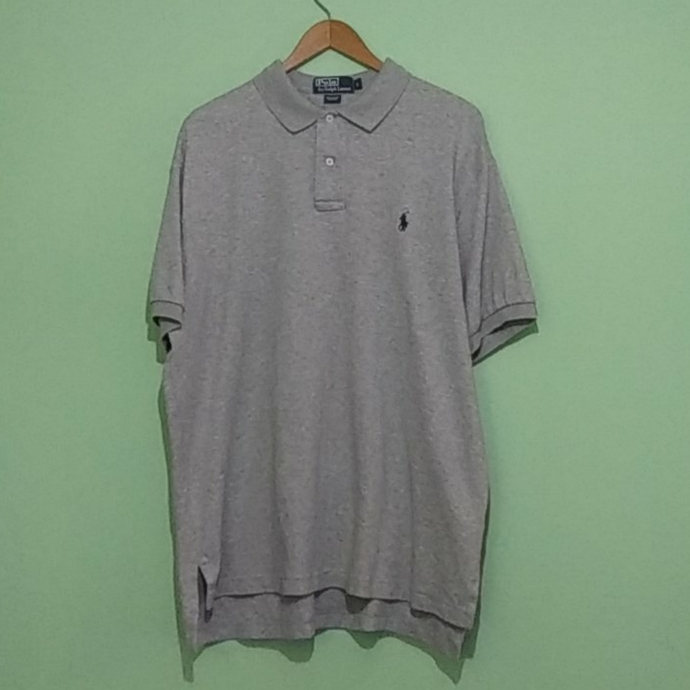 Grey Ralph Lauren Polo Shirt Large
